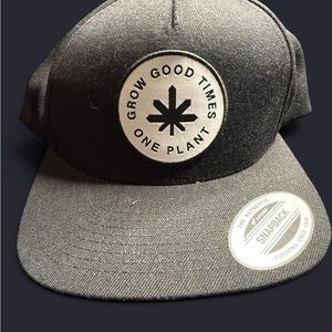 Black Snapback Hat with Logo